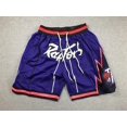 thumbnail image 1 of Mcgee'S Raptors Retro Embroidered Zipper Pocket Shorts Basketball Embroidered Shorts, 1 of 2