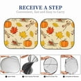 thumbnail image 5 of Kdxio Rustic Harvest Time Print 2-Piece Sun Shade Front Windshield - Foldable Car Front Window Sunshades for Most Sedans SUV Truck, 5 of 5