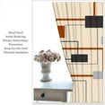 thumbnail image 5 of Mid Century Blackout Curtains, Retro Square Design Modern Living Room Bedroom Window Door Curtains, Couple Privacy Filter Light Window Drapes for Farmhouse Apartment Home Decor-W84xL84in, 5 of 6
