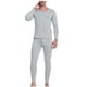 thumbnail image 5 of Conjuntos de ropa interior térmica para hombre, jersey informal sólido grueso de manga larga, ropa interior y pantalones abrigados, traje para hombre, camisetas y pantalones de poliéster., 5 of 8