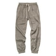 thumbnail image 4 of Men's Hip Hop Harem Pants - Elastic Waist Drawstring Joggers, 4 of 4