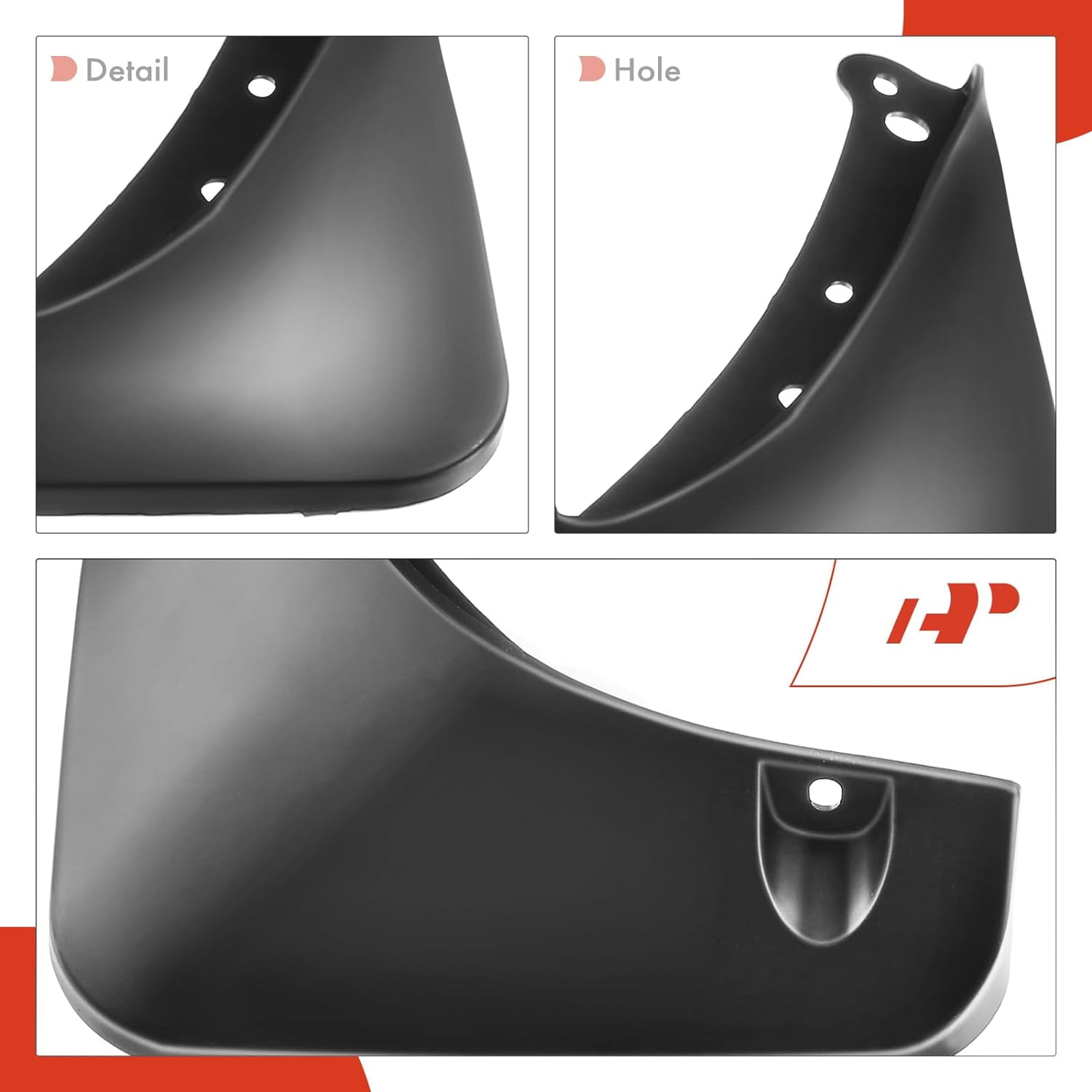 A-Premium Splash Guards Mud Flaps Mudguards Compatible with Honda Odyssey 2009 2010 2011 2012 2013 Mini Passenger Van Front and Rear 4-PC