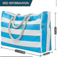 thumbnail image 3 of Beach Bags for Women- Beach Bags Waterproof Sandproof Beach Tote bag with Zipper for Pool Gym Travel Beach Tote, 3 of 5