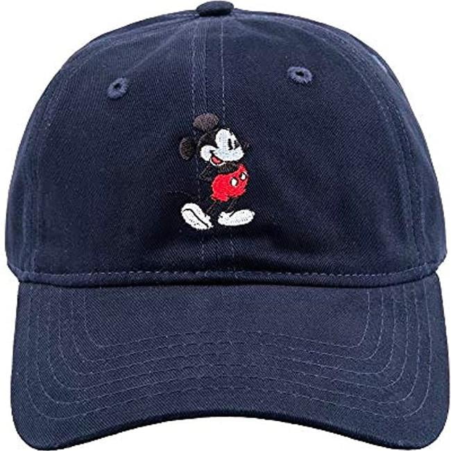 Disney Classic Mickey Mouse Happy Stance Retro Blue Adjustable Hat ...