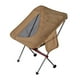 thumbnail image 2 of Silla plegable de camping tipo taburete con bolsillos laterales, respaldo alto, resistente y portátil. Caqui, 2 of 8