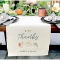 thumbnail image 2 of Personalized Couple Names Give Thanks Canvas Table Runner, 2 of 2
