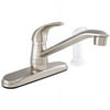 Exquisite Single Handle Kitchen Faucet with White Spray, Stainless Steel - LDR - 952 12325SS