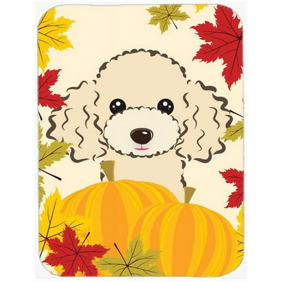 Buff Poodle Thanksgiving Mouse Pad, Hot Pad or Trivet