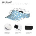 thumbnail image 3 of Yiaed Blue Popcorn Print Sport Sun Visor Hats Adjustable Empty Top Baseball Cap Cotton Ball Caps for Women and Men, 3 of 5