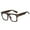 Tortoise, variant on Womens Mens Thick Square Black Reading Glasses 0.50 Ladies Anti-blue Light Readers Plastic Presbyopic Glasses +0.5