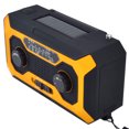 thumbnail image 3 of Hand Crank Emergency Weather Radio AM/AM Switching Battery Indicator Flashlight Solar Power Bank for Outdoor CampingOrange US Version, 3 of 5