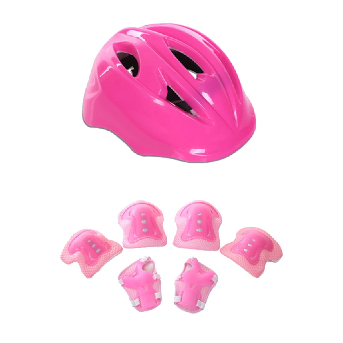 7Pcs/Set Kids Childs Toddler Skate Cycling Bike Safety Helmet Knee Elbow Pad #Iu 