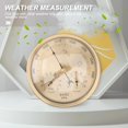 thumbnail image 3 of Traditional Weather Hygrometer, 3 in 1 Round Brass Case Barometer Thermometer Station Barometer, 3 of 8