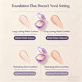 thumbnail image 3 of Full Coverage Creamy Foundation – 24h Long-Lasting Waterproof, Smooth & Even-Looking Base, Suitable for Oily, Dry & Combination Skin, Compact & Travel-Friendly (Ivory, 2PCS), 3 of 8