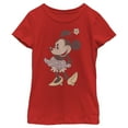 thumbnail image 5 of Disney Girls' Little, Big Soft Minnie T-Shirt, Red, Small, 5 of 5