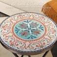 thumbnail image 4 of Outsunny Mosaic Patio Side Table, 14" Folding Balcony Table, Mixed Colour, 4 of 10