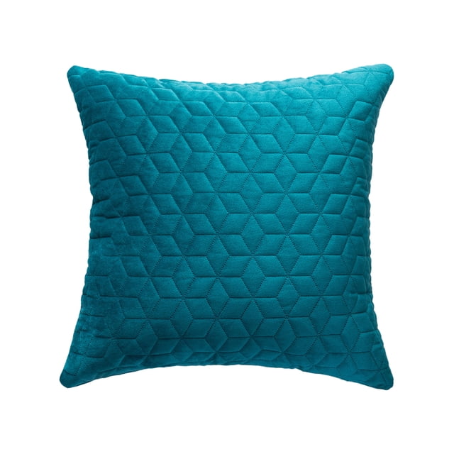 Funda de almohada de terciopelo en casa funda de almohada a cuadros hexagonal