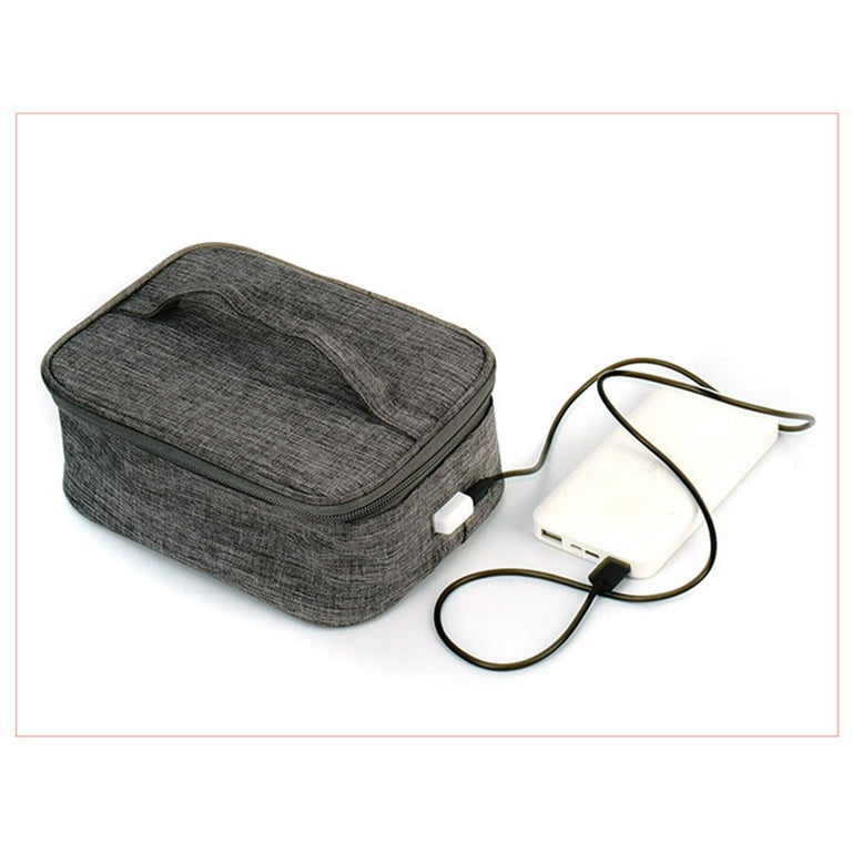 USB Heating Lunch Box w/ Insulation Bag Food Container for Outdoor