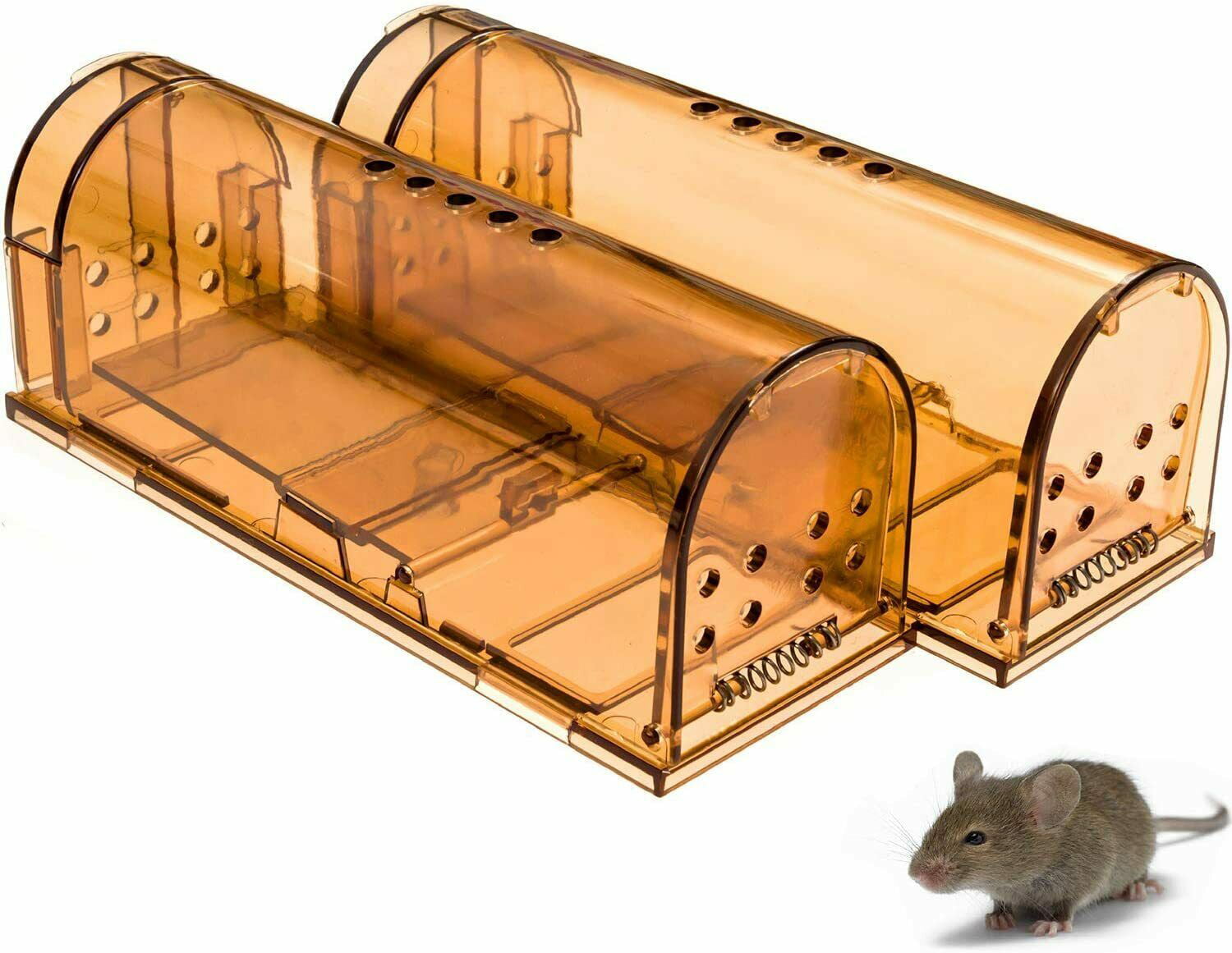 2 Pak Humane Mouse Trap Live Catch and Release No Kill Mice Piege Indoor Outdoor 