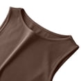 thumbnail image 6 of UDAUDU Tank Tops for Women Summer Sleeveless Athletic Casual Basic Ribbed Slim Fitted Shirts Outdoor Indoor Comfort Tank Tops Coffee S, 6 of 6