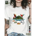 thumbnail image 1 of teediy HONDURAS vibrant island life pure cotton women's Tshirt comfort fit, 1 of 7