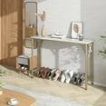thumbnail image 2 of Entryway Table with Power Outlets & USB Ports, Narrow Sofa Table with Charging Station, 39.3" Industrial Console Table, Behind Couch Table for Living Room, Hallway, Foyer, Bedroom, 2 of 9