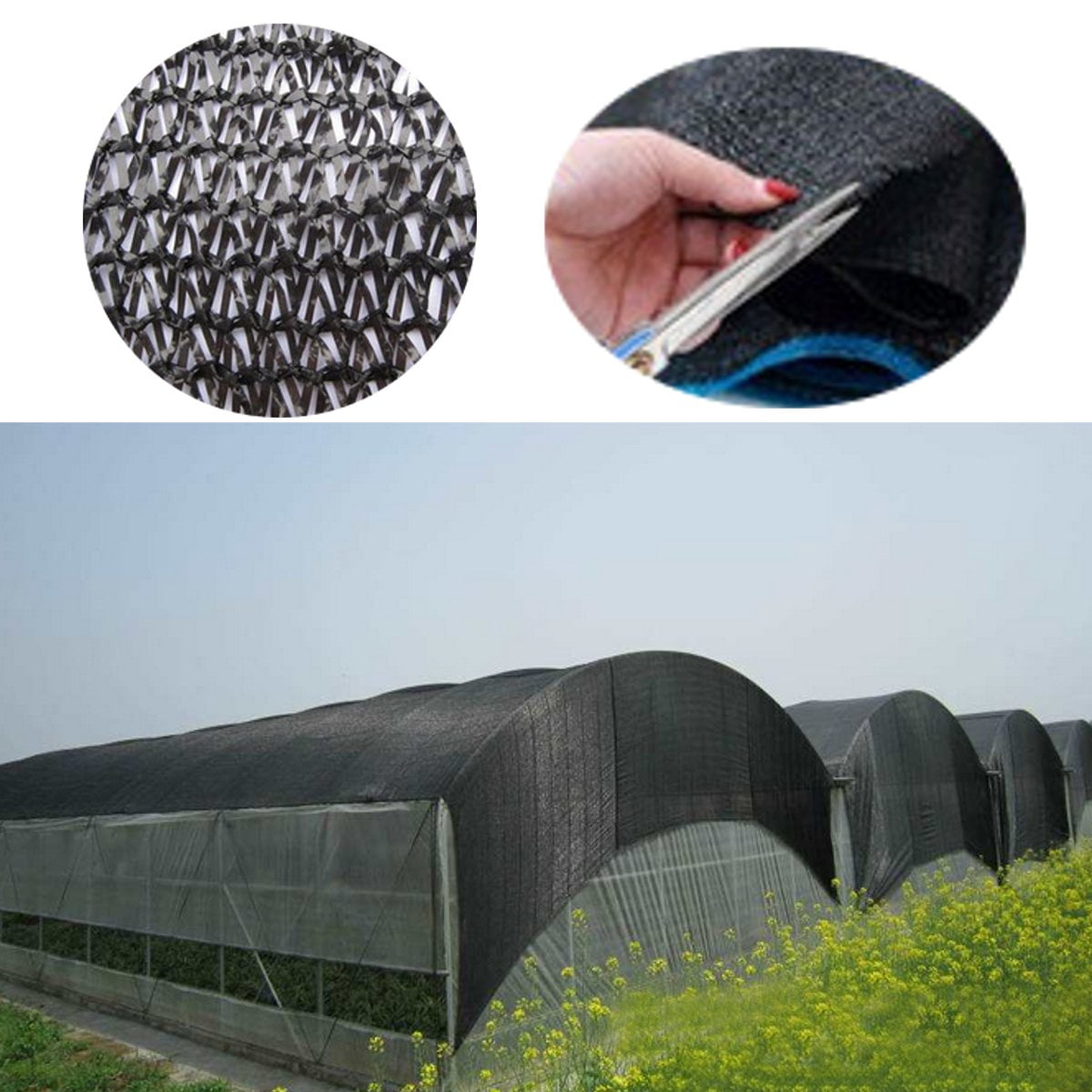 2PACK Agfabric 30 Sunblock Shade Cloth for Plant Cover Greenhouse Barn 6.5FT Home & Garden