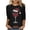 Black-4, variant on Womens Christmas Shirts Plus Size 3/4 Sleeve Tunic Tops Funny Reindeer Print Graphic Tees Holiday Casual Round Neck Loose Blouse Black M