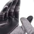 thumbnail image 3 of Guantes cálidos de invierno, guantes térmicos, pantalla táctil, resistentes al viento, forro polar, impermeables. Gris xxl, 3 of 4