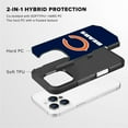 thumbnail image 2 of Apple iPhone 16 Pro Max (6.9) - NFL Licensed Chicago Bears Team Logo on Blue Textured Dual Layer Case, 2 of 5