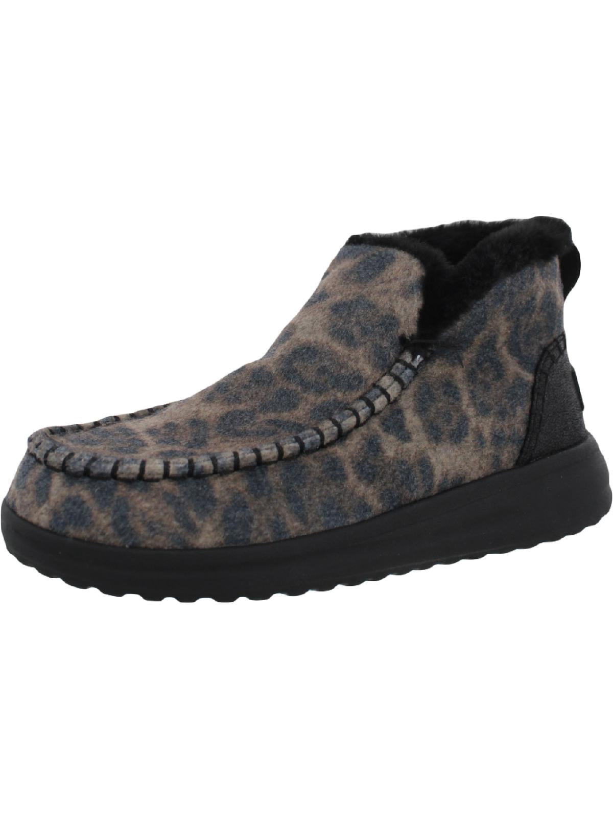 Hey Dude Womens Denny Leopard Slip On 