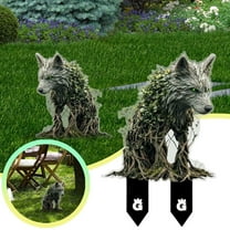Gmogad 2D Acrylic Forest Elf Deer Garden Stake - Weatherproof Outdoor Yard Decoration, Fairy Themed Ground Insert for Flower Beds Patio Landscape Decor