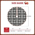 thumbnail image 4 of Bingfone Christmas Tree Skirt Mat Christmas Decoration Interior 36"-Anchor Black Tartan Plaid, 4 of 8