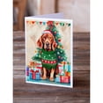 thumbnail image 2 of Vizsla Christmas Greeting Cards Pack of 8 7 in x 5 in, 2 of 3