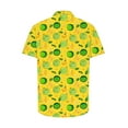thumbnail image 5 of JURANMO Men's Hawaiian Shirt Palm Trees Print Tropical Beach Shirts Casual Button Down Short Sleeve Vacation Tops Daily Sales of The Day Yellow XL, 5 of 6