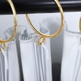 thumbnail image 4 of Unique Bargains Rings for Curtain Rods, 2' Metal Curtain Ring with Eyelets Pack of 20, Gold Tone, 4 of 7