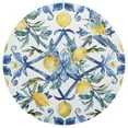 thumbnail image 3 of Ryvnso Lemon with Bohomia Round Plate Mats Dining Table Placemat Set of 4 for Holiday Decoration, 3 of 7