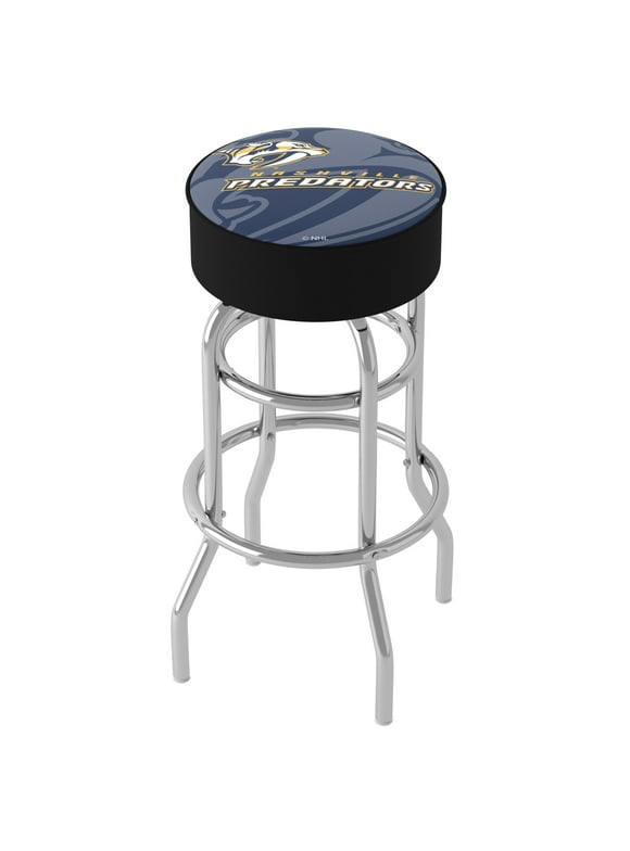 Trademark Gameroom Nashville Predators Watermark Bar Stool with Padded Seat