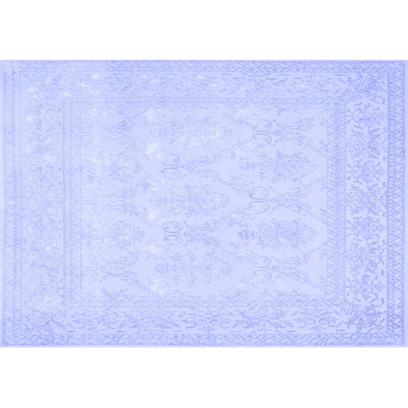 Ahgly Company Indoor Rectangle Persian Blue Traditional Area Rugs, 8' x 10'
