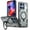 Gray, variant on Decase Case for Moto G 5G (2025), Shockproof Magnetic Phone Case with Ring Stand,Wireless Charging Compatible,Gray
