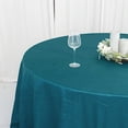 thumbnail image 4 of BalsaCircle 120" Teal Accordion Crinkle Taffeta Round Tablecloth Decoration, 4 of 8