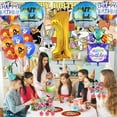 thumbnail image 5 of Baby Looney Tunes Birthday 1st Cups Party Supplies Plates Fans Decorations Cake Topper Decor, 5 of 6