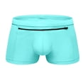 thumbnail image 4 of Men's Swim Shorts with Front Pocket Zipper Design for Beach and Pool - Classic Men's Bathing Suit with Back Pocket Travel Ready Fit and Quick-Dry Fabric, 4 of 5
