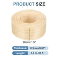 thumbnail image 2 of Bisel de Uxcell, Cinta de Veteado de Madera Pre-pegada Flexible para Bisel de Contrachapado con Adhesivo Termofusible para Muebles Pino 1.5" x 25 ft, 2 of 7