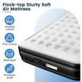 thumbnail image 6 of Air Mattress Queen with Built in Pump,Supports 660lb Max,Inflatable Blow Up bed for Camping Home Travel,Black, 6 of 10