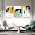 thumbnail image 3 of Full House 3 Panels Framed Canvas Wall ArtOil Paintings - Nordic Morden Abstract Style 1 - Aesthetic Prints for Living Room Bedroom Office, 3 of 5