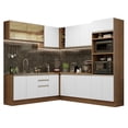 thumbnail image 1 of Cocina Integral de Esquina 459cm Glamy Madesa 01 Marrón/Blanco, 1 of 5