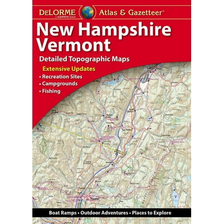 UPC: 9781946494474 | Delorme Atlas & Gazetteer: New Hampshire  Vermont (Paperback)