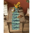 thumbnail image 5 of ERUNPONLY Green Brown Tree Table Runner - 90 Inch Long Vintage Flower on Trunk Branch Cotton and Linen Blended Dress Scarves Farmhouse Table Runner for Kitchen Dining, Coffee Table, 13"x90", 5 of 8