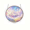 thumbnail image 2 of Round Acrylic Puzzle Suncatcher - Stained Glass Style Window Hanging Dreamy For Home Decor, 2 of 6